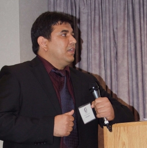 Ghulam Farouq Samim provides remarks.